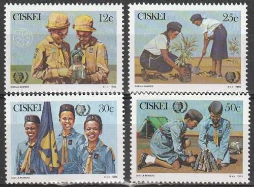 CISKEI 1985 The 75th Anniversary of Girlguiding UMM SET