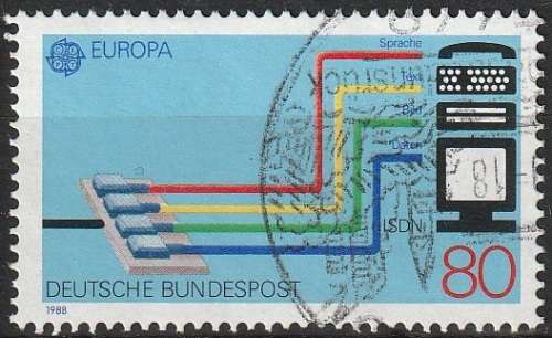 GERMANY 1988 EUROPA Stamps - Transportation and Communications ULH CV R17-60 SG2242