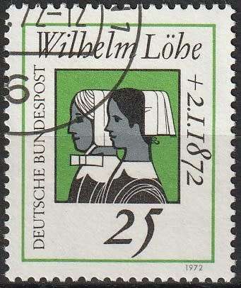 GERMANY 1972 The 100th Anniversary of the Death of Wilhelm Lhe ULH CV R11 SG1612