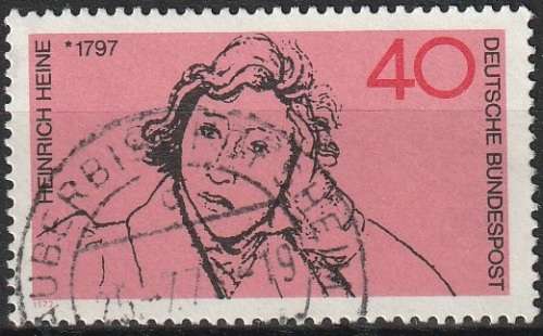 GERMANY 1972 The 175th Anniversary of the Birth of Heinrich Heine, Poet ULH CV R11 SG1644