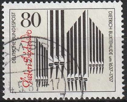 GERMANY 1987 The 350th Anniversary of the Birth of Dietrich Buxtehude ULH CV R17-60 SG2190