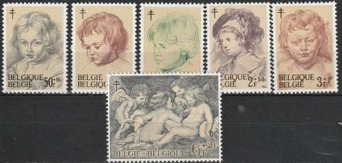 BELGIUM 1963 The struggle against Tuberculosis UMM CV R57-60 SG 1874-79