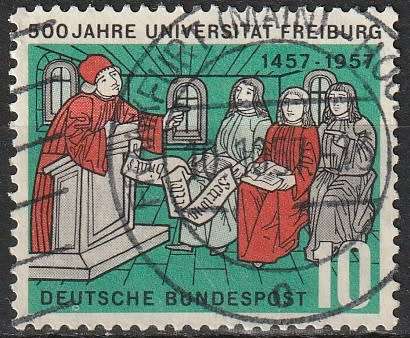 GERMANY 1957 The 500th Anniversary of the Freiburg University ULH CV R13-65  SG 1182