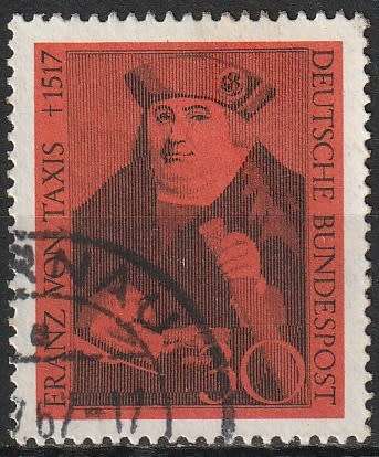 GERMANY 1967 The 450th Anniversary of the Death of Franz von Taxis ULH CV R11 SG 1440