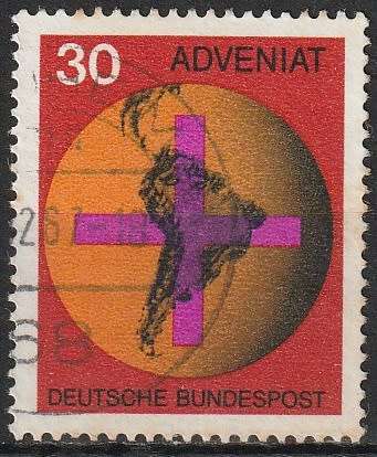 GERMANY 1967 Catholic Church Help for Latin America ULH CV R11 SG 1450