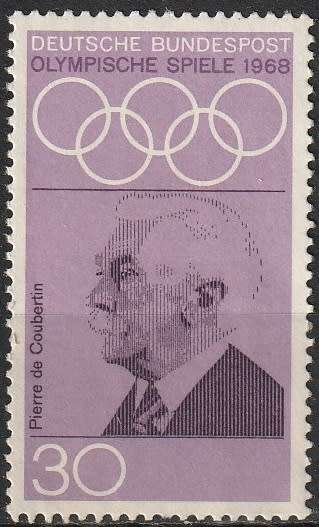 GERMANY 1968 Olympic Games - Mexico City, Mexico ULH CV R18-90 SG 1465