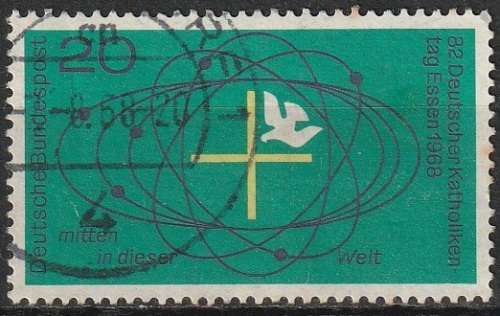 GERMANY 1968 The 82nd German Catholic Day in Essen ULH CV R11 SG 1470