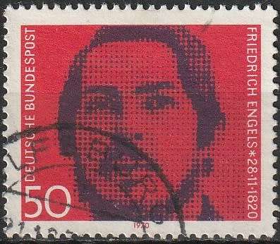 GERMANY 1970 The 150th Anniversary of the Birth of Fr. Engel ULH CV R27-30 SG 1566