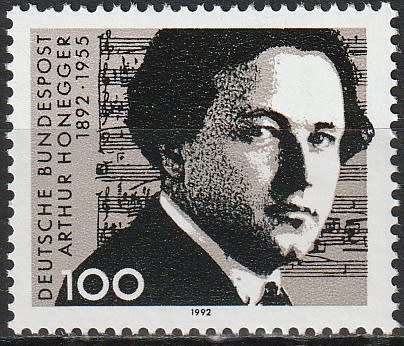 GERMANY 1992 The 100th Anniversary of the Birth of Athur Honegger, Composer MM CV R60 SG 2442