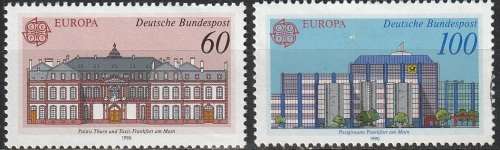 GERMANY 1990 EUROPA Stamps - Post Offices MM CV R115 SG 2313-4