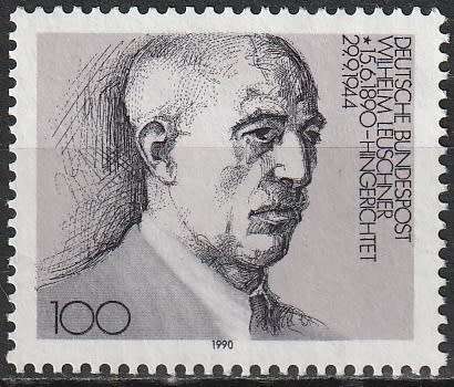 GERMANY 1990 The 100th Anniversary of the Birth of Wilhelm Leuschner MM CV R66 SG2316