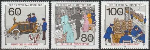 GERMANY 1990 Charity Stamps - Postal Delivery and Telephone Communication MM CV R154 SG2323-5