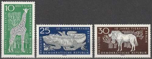DDR 1965 The 10th Anniversary of the Zoo in Berlin UMM CV R77 SG E811-3