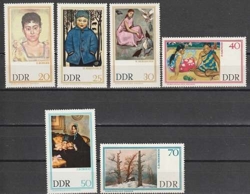 DDR 1967 Famous Paintings from Dresden Gallery UMM CV R77 SG E985-90
