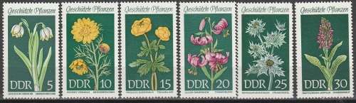 DDR 1969 Protected Plants UMM CV R126 SG E1177-82