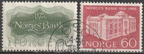 NORWAY 1966 The 150th anniversary of the Bank of Norway UNH CV R25 SG 592-3