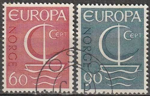 NORWAY 1966 EUROPA Stamps UNH CV R56 SG 596-7 DISCOUNTED