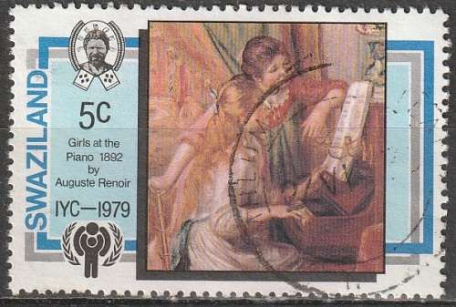 SWAZILAND 1979 International Year of the Child - Paintings by Auguste Renoir UNH CV R2-20 SG 218