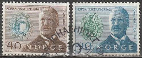 NORWAY 1969 The 100th anniversary of the birth of Johan Hjort UNH CV R77 SG 629-30
