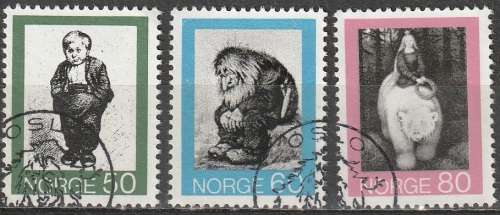 NORWAY 1972 Norwegian Fairy Tales UNH CV R39 SG 693-5 DISCOUNTED