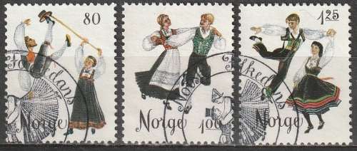 NORWAY 1976 Norwegian folk dance UNH CV R33 SG 752-4