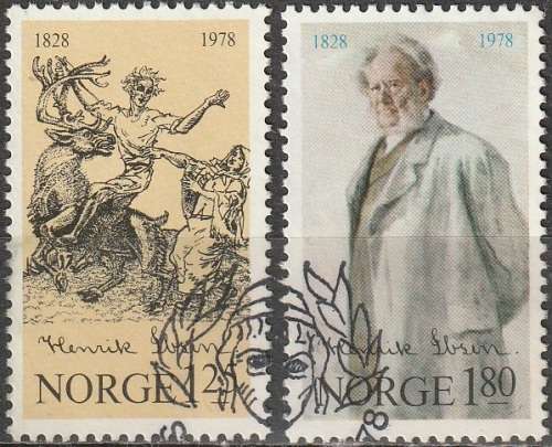 NORWAY 1978 The 150th anniversary of the birth of Henrik Ibsen UNH CV R29 SG 811-2