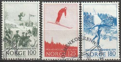 NORWAY 1979 The 100th Anniversary of The Holmenkollen race UNH CV R39 SG 838-40
