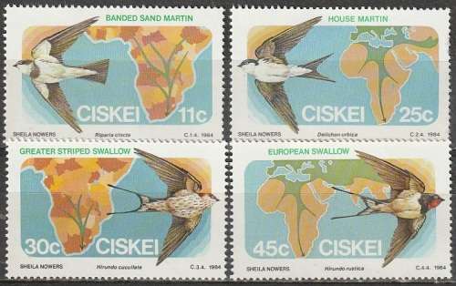 CISKEI 1984 Migartory Birds UMM SACC 61-4