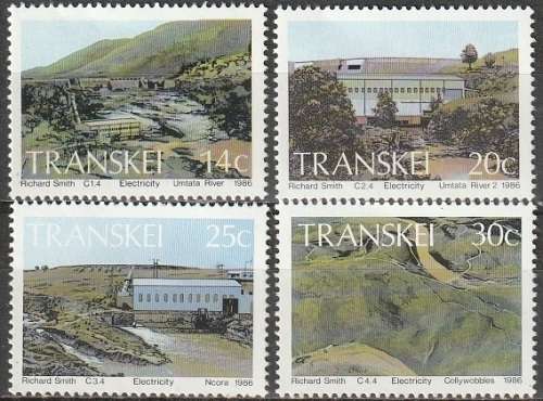 TRANSKEI 1986 Hydro-electric Power Stations UMM SACC 191-194