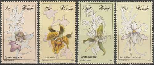 VENDA 1981 Orchids UMM SET SACC 46-49