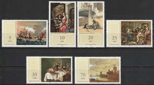 DDR 1982 Paintings UMM CV R104.50 SG E2434-39