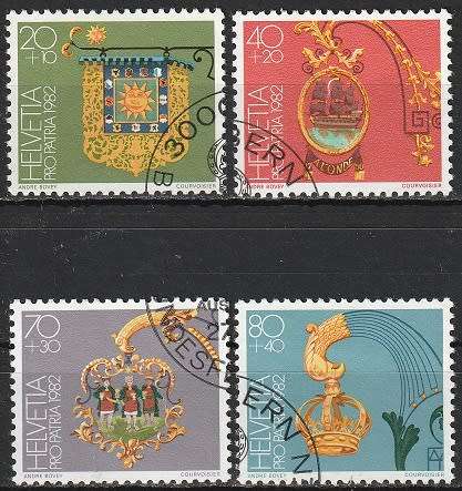 SWITZERLAND 1982 Pro Patria - Signs CV R149.60 ULH SET SG 1030-33