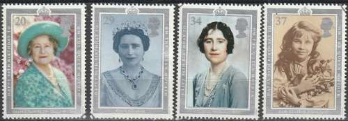 GB 1990 The 90th Anniversary of the Birth of the Queen Mother Elizabeth ULH  CV R60.50 SG 1507-10
