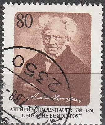 GERMANY 1988 The 200th Anniversary of the Birth of Arthur Schopenhauer, Philos ULH CV R17.60 SG 2231