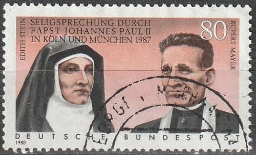 GERMANY 1988 The Salvation of Edith Stein and Rubert Mayer ULH CV R17.60 SG 2227