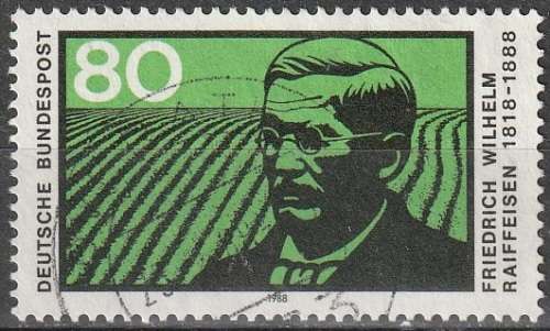 GERMANY 1988 The 100th Anniversary of the Death of Friedrich Wilhelm Raiffeise ULH CV R17.60 SG 2230