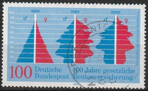 GERMANY 1989 The 100th Anniversary of the Public Deferred Annuity Assurance ULH CV R24.200 SG 2282