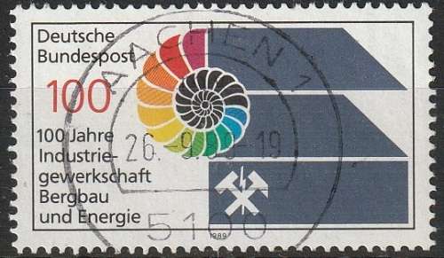 GERMANY 1989 The 100th Anniversary of the Industrial Union ULH CV R22 SG 2288