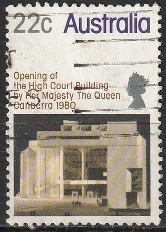 AUSTRALIA 1980 Opening of the High Court Building by her Majesty, The Queen Canb ULH CV R4.40 SG 747