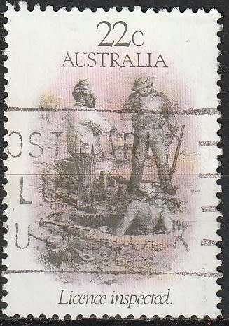 AUSTRALIA 1981 Gold Rush ULH CV R5.50 SG 774
