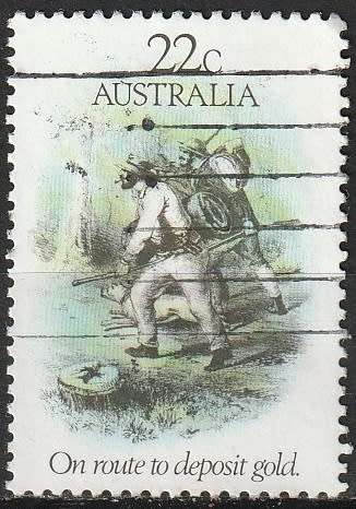 AUSTRALIA 1981 Gold Rush ULH CV R5.50 SG 777