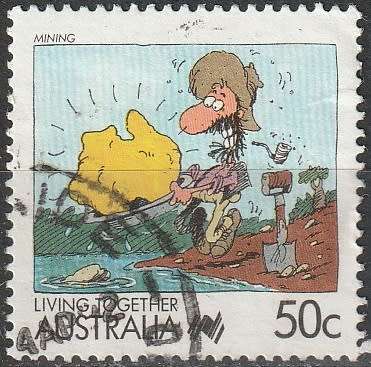 AUSTRALIA 1988 Living Together - Cartoons ULH CV R11 SG 1124