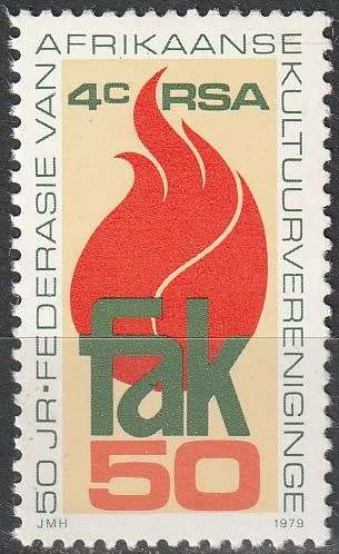 RSA 1979 The 50th Anniversary of F.A.K. (Federation of Afrikaans Cultural Societies) UMM