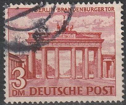 BERLIN 1949 German Buildings ULH CV R528 SG B52