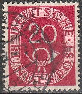 GERMANY 1951 New Daily Stamp ULH CV R11 SG 1052