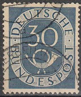 GERMANY 1951 New Daily Stamp ULH CV R22 SG 1054