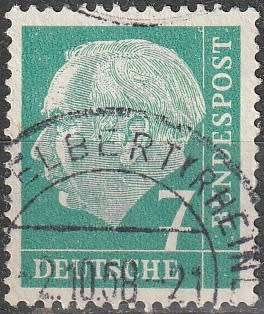 GERMANY 1954 Professor Dr. Th. Heuss ULH CV R11 SG 1107