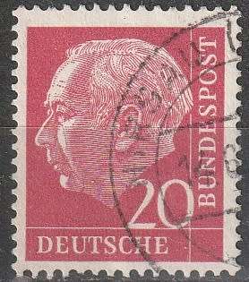 GERMANY 1954 Professor Dr. Th. Heuss ULH CV R8.80 SG 1111