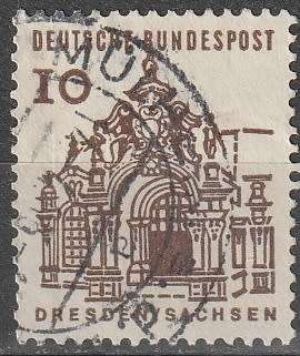 GERMANY 1964 German Building Structures of the 12th Century, large size ULH CV R8.80 SG 1359