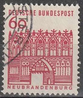 GERMANY 1964 German Building Structures of the 12th Century, large size ULH CV R14.30 SG 1364
